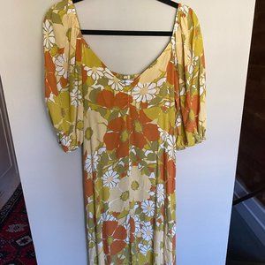 Imane Floral Midi Dress FAITHFULL THE BRAND